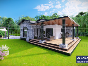 01 Alsancak Prefabrik 129M²tek KAT DIS CEPHE Render03 LOGOLU