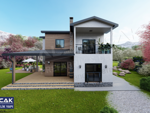 Alsancak Prefabrik 173M²dublex Dis Cephe Render02 3840X2160 LOGOLU